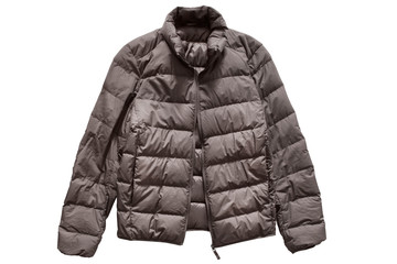Puffer jacket isolated