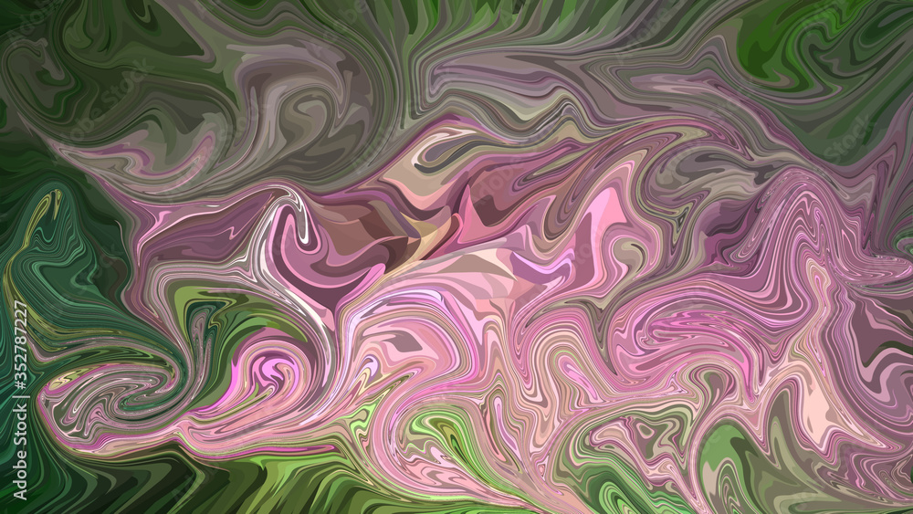 Poster abstract color background in impressionism style of multicolored liquid colors. liquid marble textur
