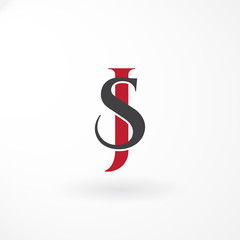 Obraz premium Monogram Design Letter with Combination Letter A Serif and Lines