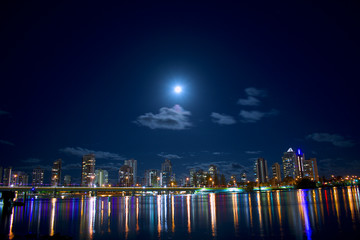 night view of the city