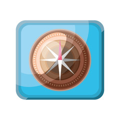compass application icon on white background