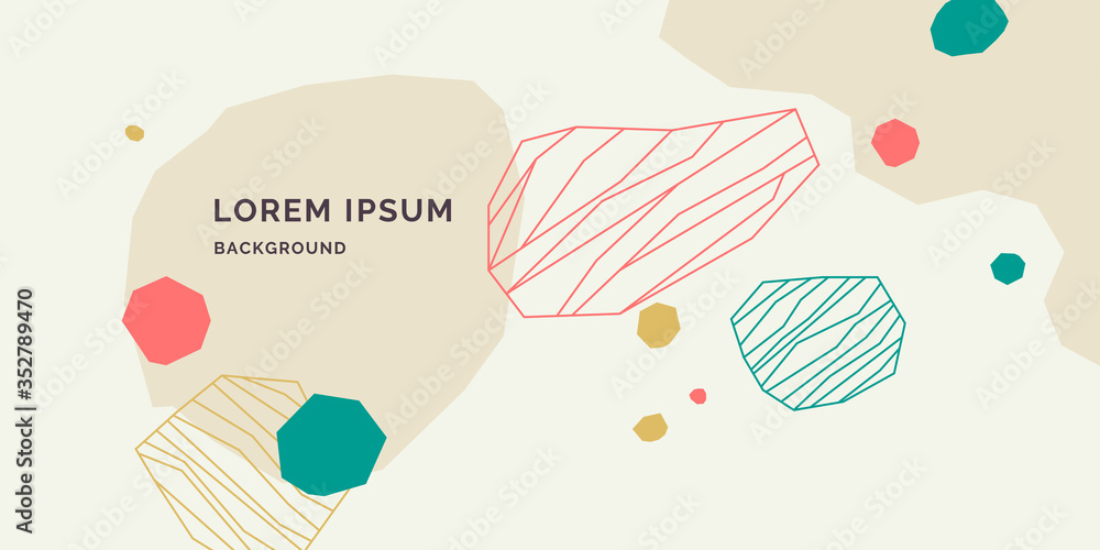 Aufkleber modern backgrounds with abstract elements. compositions of color spots. vector illustration.