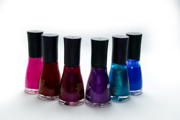 gel naill polish of many colors