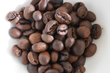 Brown coffee beans - can be used as a background