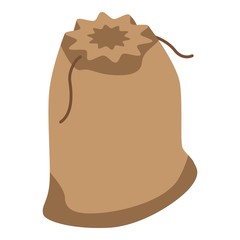 Sack icon. Isometric of sack vector icon for web design isolated on white background
