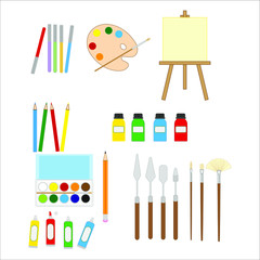 Painting tools. Illustrator for web and mobile design.