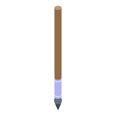 Art pencil icon. Isometric of art pencil vector icon for web design isolated on white background