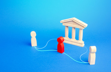 Mediator performs an alternative to interaction between people bypassing the state government....