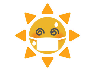 マスクを装着する太陽