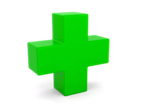 Pharmacy green cross pharmacist drugstore 3D