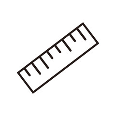 Fototapeta premium ruler icon vector illustration symbol