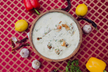 Chicken Chkmeruli Georgian National Cuisine