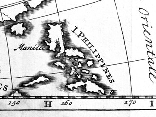アンティークの世界地図　フィリピン