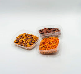 DRIED FRUITS IN TRANSPARENT PLASTIC BOXES I