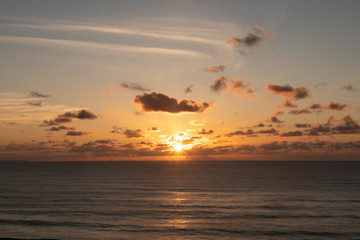 Atardecer en la costa Bizkaina.