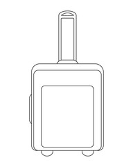 Travel suitcase icon isolated on white background