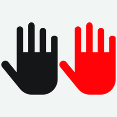 vector hand sign