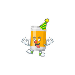 entertaining Clown beer can caricature character design style