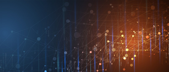 Abstract tech background. Futuristic technology interface
