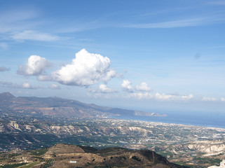 Obraz premium Greece Crete island Archanes Oros mountain view