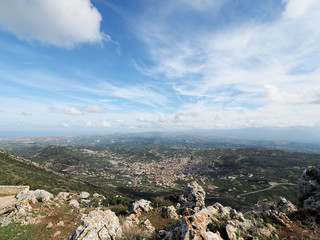 Naklejka premium Greece Crete island Archanes Oros mountain view