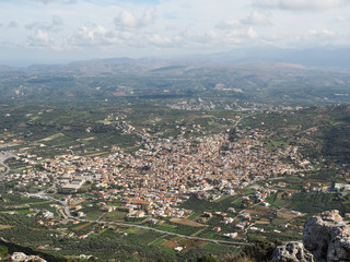 Greece Crete island Archanes Oros mountain view