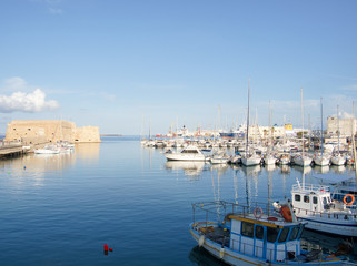Greece Crete island Heraklion old port
