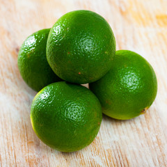 Ripe green limes