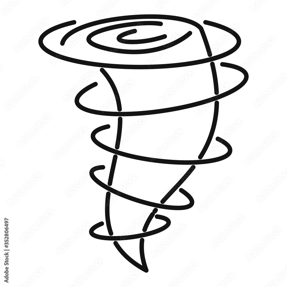 Poster cold blizzard icon. outline cold blizzard vector icon for web design isolated on white background