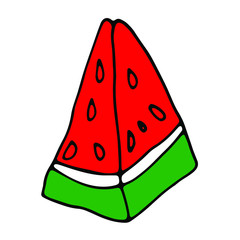 Vector Watermelon for design of cafe, restaurant.