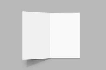 Square Bi-Fold / Half-Fold Brochure Mock-Up