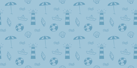 Blue summer pattern