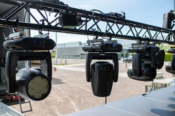 Fototapeta premium Bühnenaufbau Licht