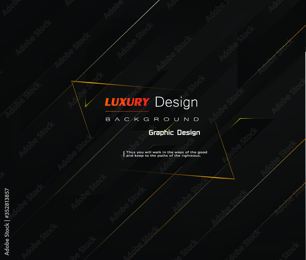 Poster dark abstract background with black overlap layers