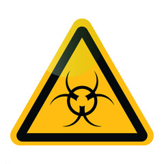 biohazard warning sign vector