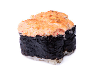 Double sushi isolated