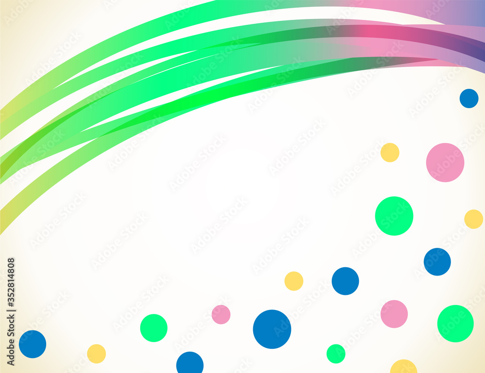 Poster wavy lines and dots background. abstract design element for poster or banner. jpeg illustration
