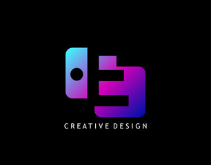 Creative Negative Space E Letter Logo, geometric shape design concept with initial E icon for technology, business, finance and more brand identity.