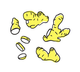 Doodle seamless pattern. Hand drawn stylish fruit and vegetable. Vector artistic drawing fresh organic food. Summer illustration vegan ingrediens for smoothies