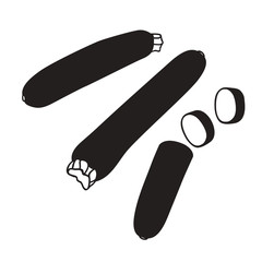 Doodle seamless pattern. Hand drawn stylish fruit and vegetable. Vector artistic drawing fresh organic food. Summer illustration vegan ingrediens for smoothies