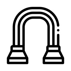 shoulder expander icon vector. shoulder expander sign. isolated contour symbol illustration