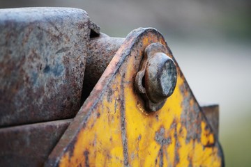 JCB bucket hinge detail