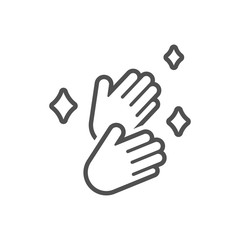 Cleanliness and health care.Sanitize your hands icon in flat style.Vector illustration.