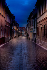 Rainy Romania by night