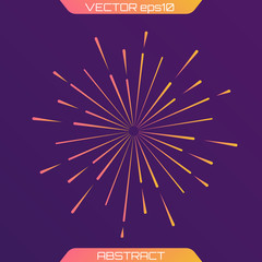Obraz premium Light rays of burst