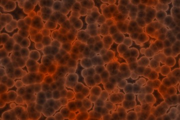 nice artistic red huge amount of bio living cells computer graphic texture background illustration
