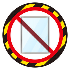 鏡禁止アイコン