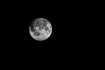 Background Of Full Moon On The Sky