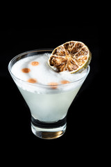 Pisco Sour with dry lime