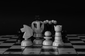 chess pieces on a chessboard